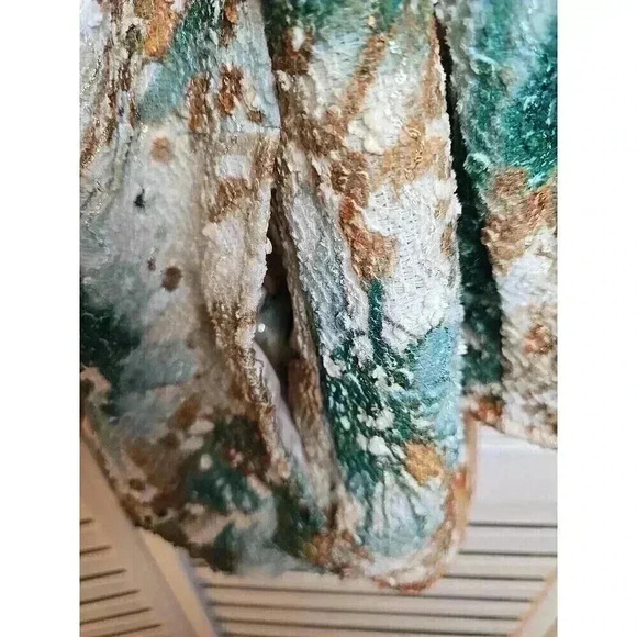 Alfred Dunner Ladies Fall Open Jacket Size 20W Sequined Lined Floral Print - Picture 10 of 10